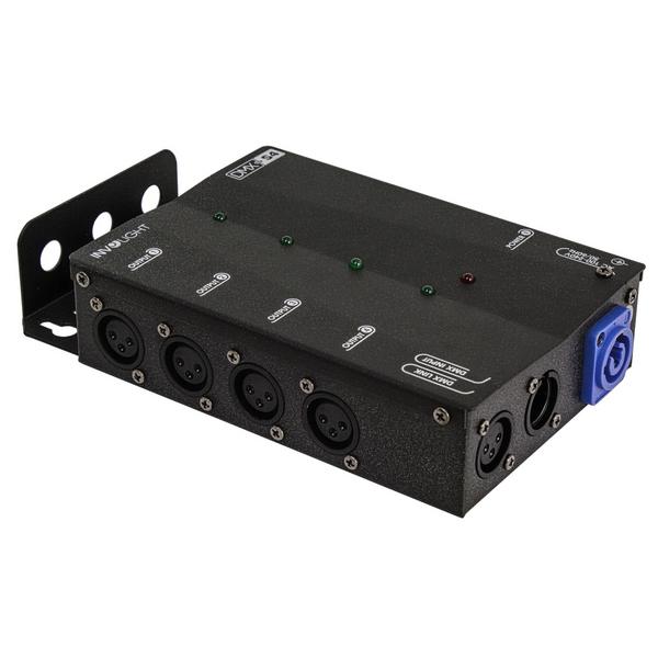 DMX-сплиттер Involight DMX сплиттер DMXS4, Концертное звуковое и световое оборудование, DMX-сплиттер
