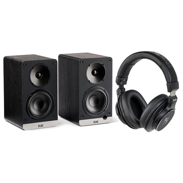 

Активная полочная акустика ELAC, Debut ConneX DCB41 Black Ash + Radiotehnika TD01C Black