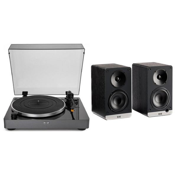 цена Виниловый проигрыватель ELAC Miracord 50 Black +  Debut ConneX DCB41 Black