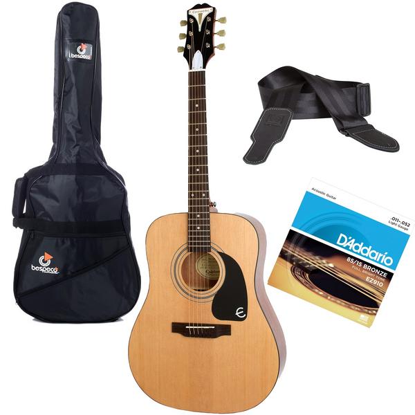 

Акустическая гитара с аксессуарами Epiphone, PRO-1 Acoustic Natural (Bundle 1)