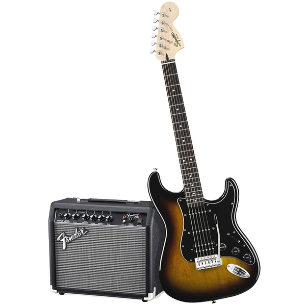 

Гитарный комплект Fender, Affinity Series Stratocaster HSS Pack Brown Sunburst