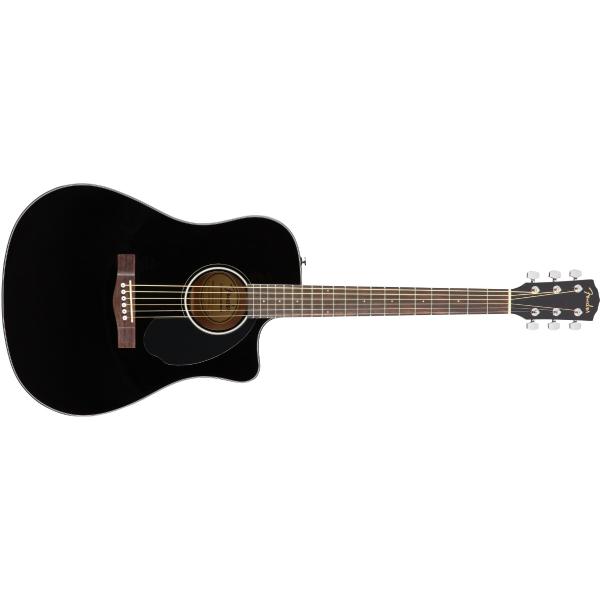 Электроакустическая гитара Fender CD-60SCE Dreadnought Black WN (уценённый товар) fender redondo plyr slate satin wn электроакустическая гитара цвет серый