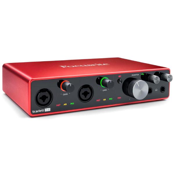 Аудиоинтерфейс Focusrite Scarlett 8i6 3rd Gen, Профессиональное аудио, Аудиоинтерфейс