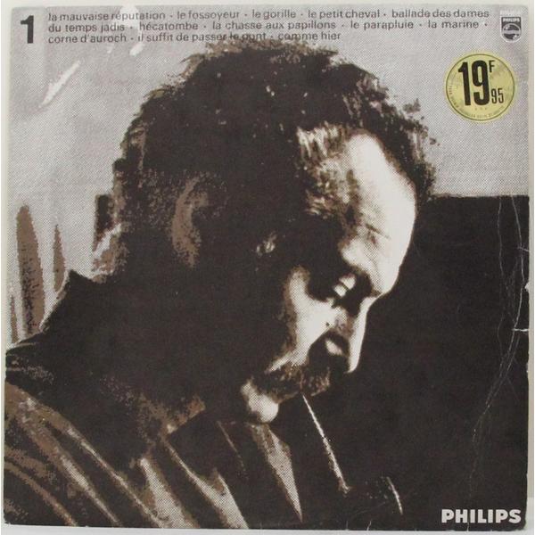 Винтажная виниловая пластинка GEORGES BRASSENS - LA MAUVAISE REPUTATION, LE FOSSOYEUR, LE GORILLE…(VOL. 1)