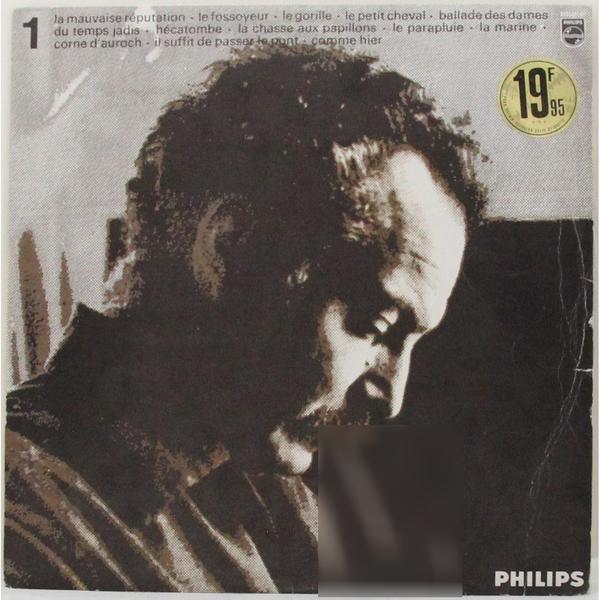Винтажная виниловая пластинка GEORGES BRASSENS - LA MAUVAISE REPUTATION, LE FOSSOYEUR, LE GORILLE… (VOL. 1)