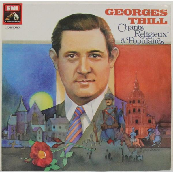 Винтажная виниловая пластинка GEORGES THILL - CHANTS RELIGIEUX POPULAIRES