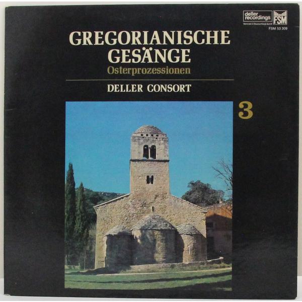 Винтажная виниловая пластинка GREGORIANISCHE GESANGE 3: OSTERPROZESSIONEN (DELLER CONSORT)