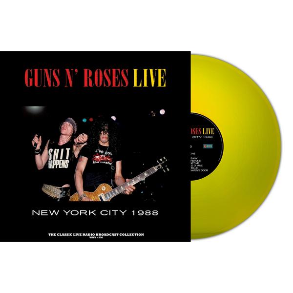 виниловая пластинка guns n roses llive in new york city 1988 colour yellow marbled Guns N' Roses Guns N' Roses - Llive In New York City 1988 (colour Yellow)