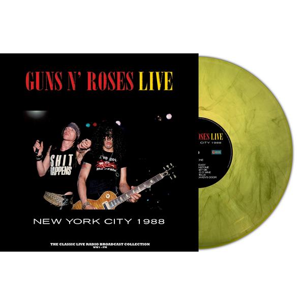 виниловая пластинка guns n roses llive in new york city 1988 colour yellow marbled Guns N' Roses Guns N' Roses - Llive In New York City 1988 (colour Yellow Marbled)