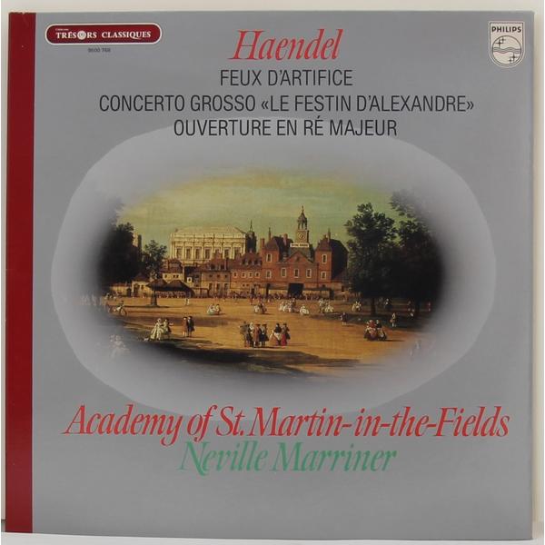 Винтажная виниловая пластинка HANDEL - FEUX D/'ARTIFICE, CONCERTO GROSSO LE FESTIN D/'ALEXANDRE , OUVERTURE EN RE MAJEUR (NEVILLE MARRINER)