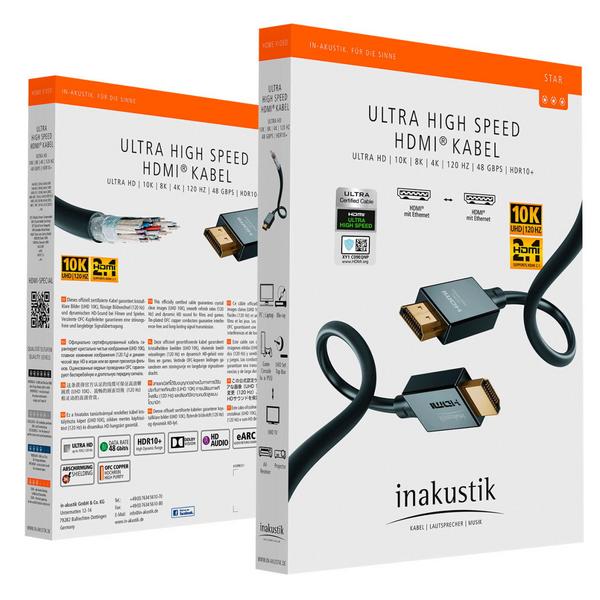 Кабель HDMI Inakustik Star 2.1 1.5 m - фото 3