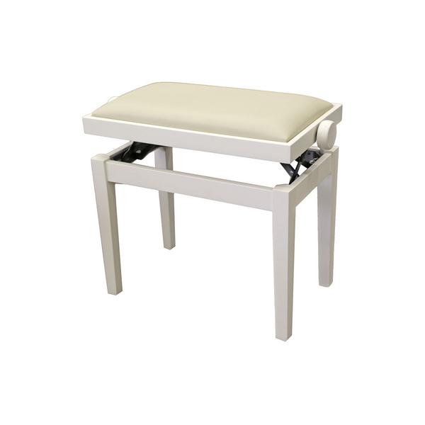 Банкетка для пианино Hidrau BG27 Gloss White/Leather White