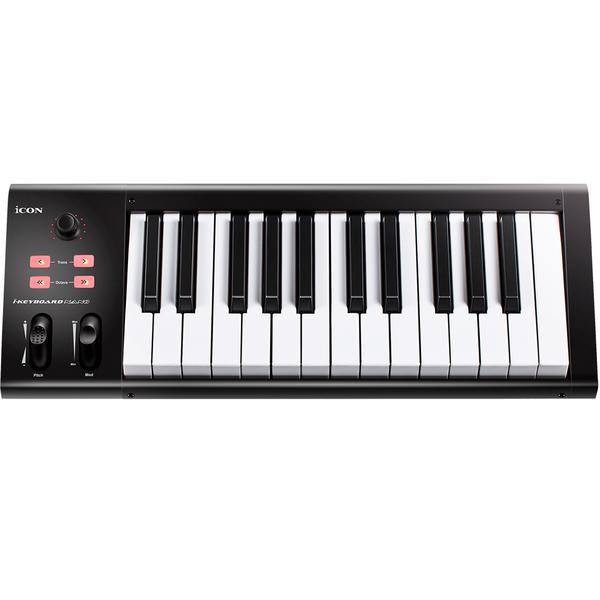 midi клавиатура icon ikeyboard 5x black MIDI-клавиатура iCON iKeyboard 3Nano Black