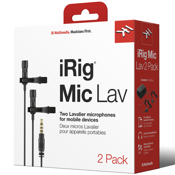 Микрофон для смартфонов IK Multimedia iRig Mic Lav 2 Pack - фото 3