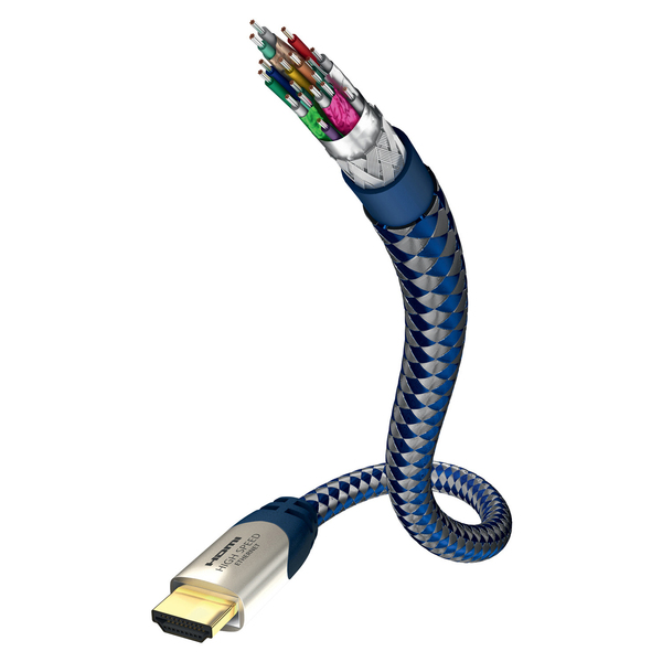 Кабель HDMI Inakustik Premium HDMI 0.75 m кабель патч корд ftp 6 кат 1 0м gcr gcr 52547 prof прямой медь позолоч контакты и коннектор 25 awg deluxe ethernet high speed 10 гбит с rj45 t