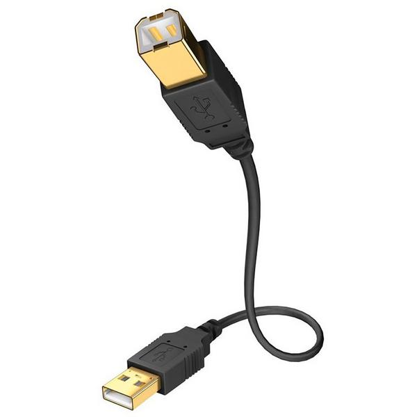 Кабель USB Inakustik Premium High Speed USB 2.0 1 m, Кабели и разъёмы, Кабель USB