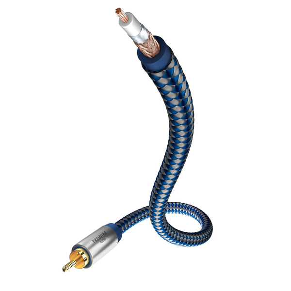 Кабель для сабвуфера Inakustik Premium Mono Sub 3 m кабель rca rca цифровой коаксиальный аудиокабель кабель сабвуфера spdif стерео разъем для усилителя тв hi fi сабвуфера toslink