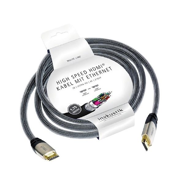 Кабель HDMI Inakustik White HDMI 1.75 m - фото 1