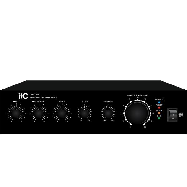 Микшер-усилитель ITC T-120MA, Профессиональное аудио, Микшер-усилитель