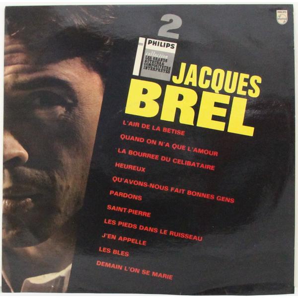 Винтажная виниловая пластинка JACQUES BREL - L/'AIR DE LA BETISE, PARDONS, SAINT-PIERRE... (VOL. 2)