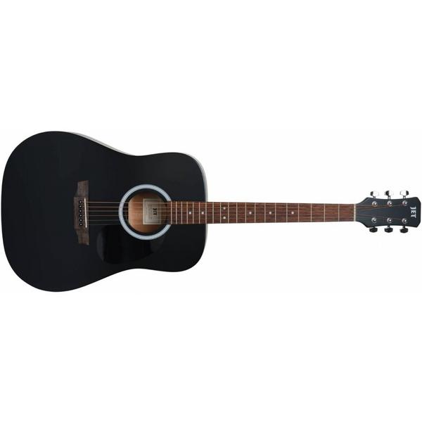 Акустическая гитара JET JD-255 Black Satin акустическая гитара jet jd 255 ssb цвет санберст