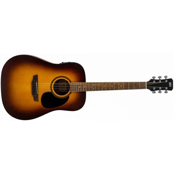 Электроакустическая гитара JET JDE-255 Sunburst Satin (витрина), Музыкальные инструменты и аппаратура, Электроакустическая гитара