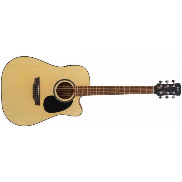 Электроакустическая гитара JET JDEC-255 Open Pore Natural электроакустическая гитара cort af590mf open pore rosewood