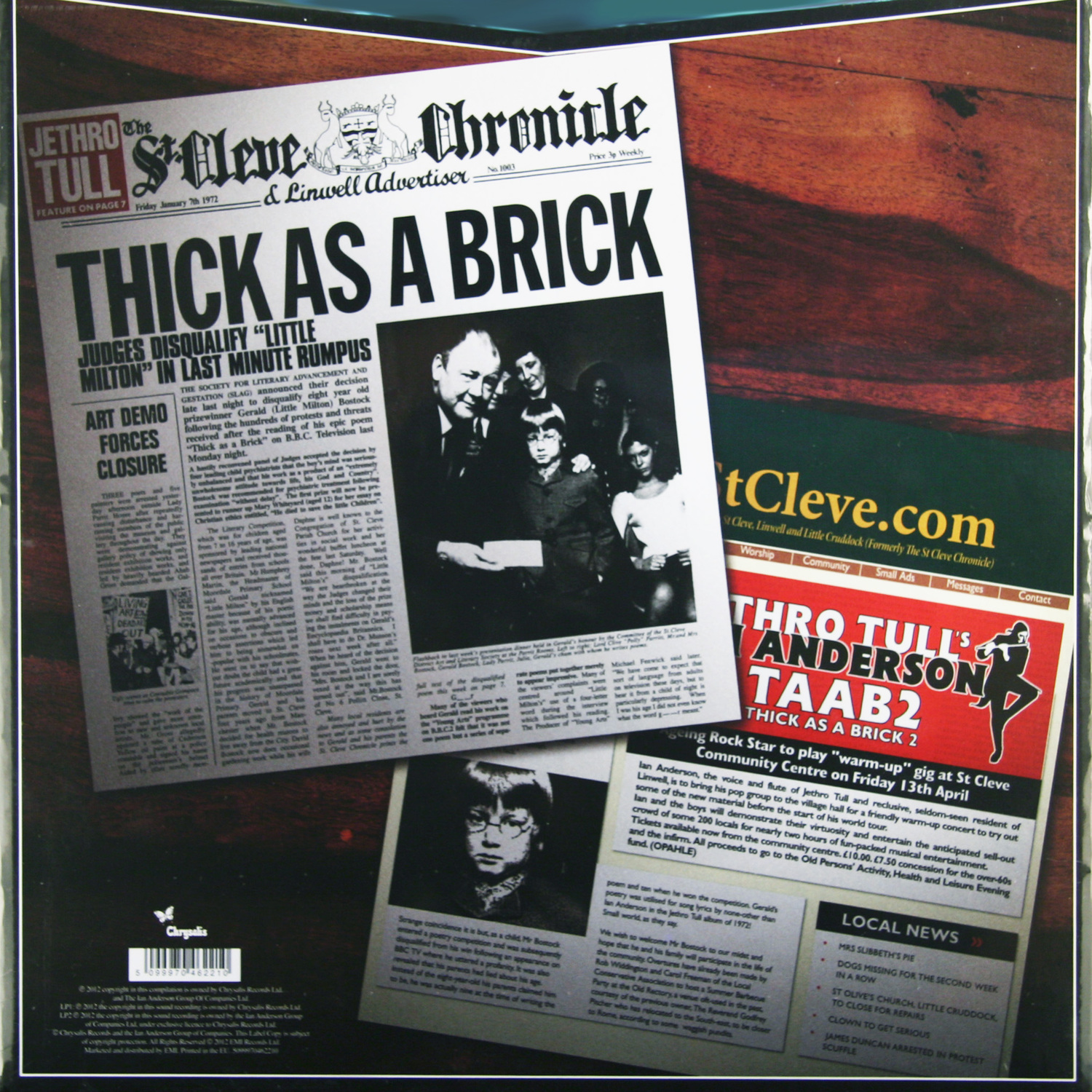 Jethro tull thick as a brick. Jethro Tull thick as a Brick {40th Anniversary Edition}. Jethro Tull thick as a Brick 1972. Thick as a Brick 2.