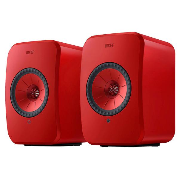 Активная полочная акустика KEF LSX II Lava Red активная полочная акустика kef ls50 wireless ii carbon black