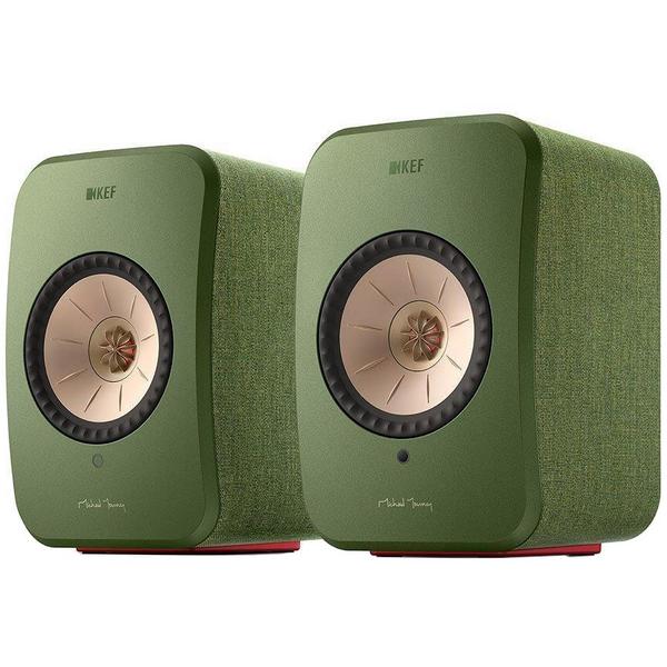 Активная полочная акустика KEF LSX II Olive Green активная полочная акустика kef lsx ii olive green