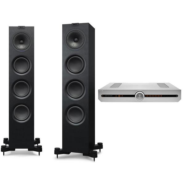 

Стереокомплект KEF, Q550 Black + Roksan Attessa Streaming Amplifier Silver