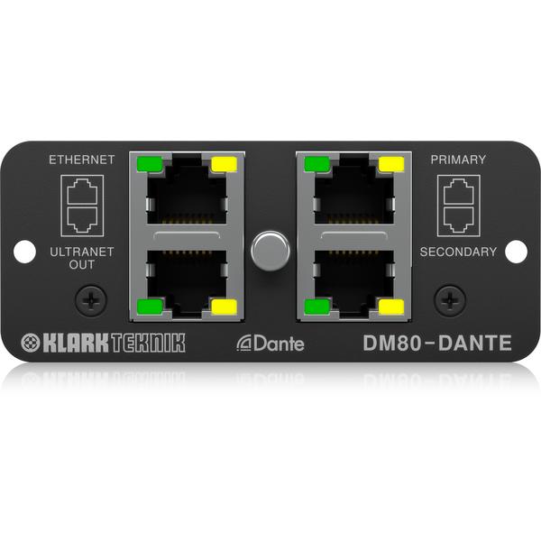 Плата расширения Klark Teknik DM80-DANTE контроллер аудиопроцессор klark teknik dm8500