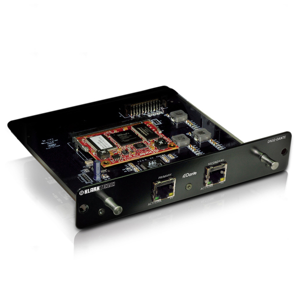 Плата расширения Klark Teknik DN32-Dante контроллер аудиопроцессор klark teknik dm8500
