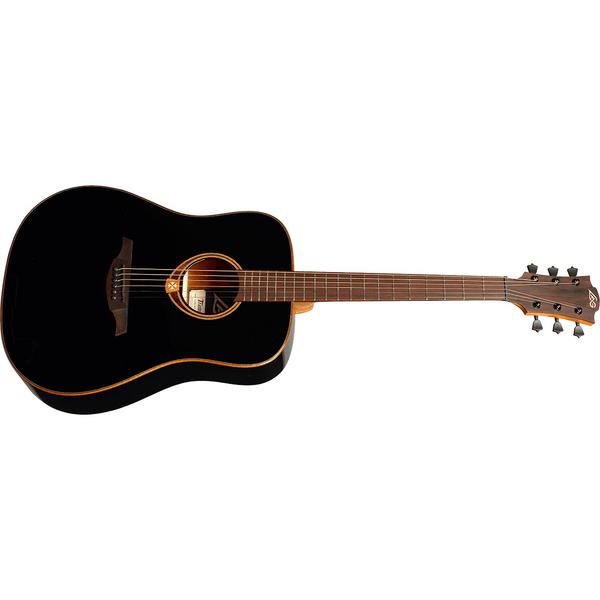 Акустическая гитара LAG Guitars T-118D Black акустическая гитара lag guitars t 118d brown shadow