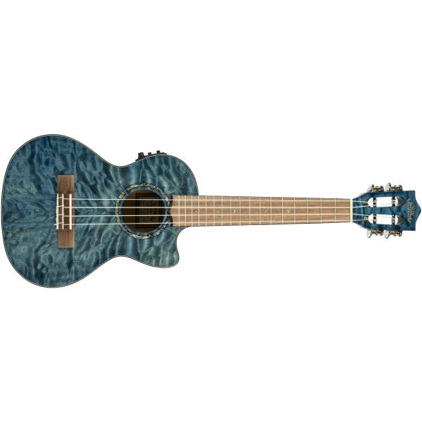 Укулеле Lanikai QM-BLCET Quilted Maple Blue Stain