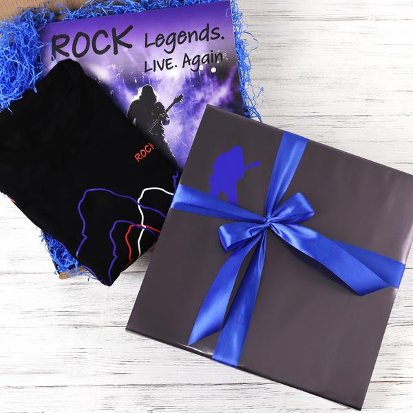 Подарочный набор с виниловой пластинкой Audiomania Подарочный набор THE LEGENDS OF ROCK FOREVER, Подарки для любителей музыки, Подарочный набор с виниловой пластинкой
