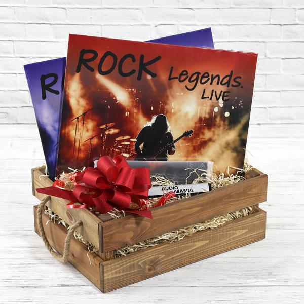 VIP-подарок Audiomania Подарочный набор THE LEGENDS OF ROCK FOREVER. PROMO (с лонгсливом в подарок), Подарки для любителей музыки, VIP-подарок