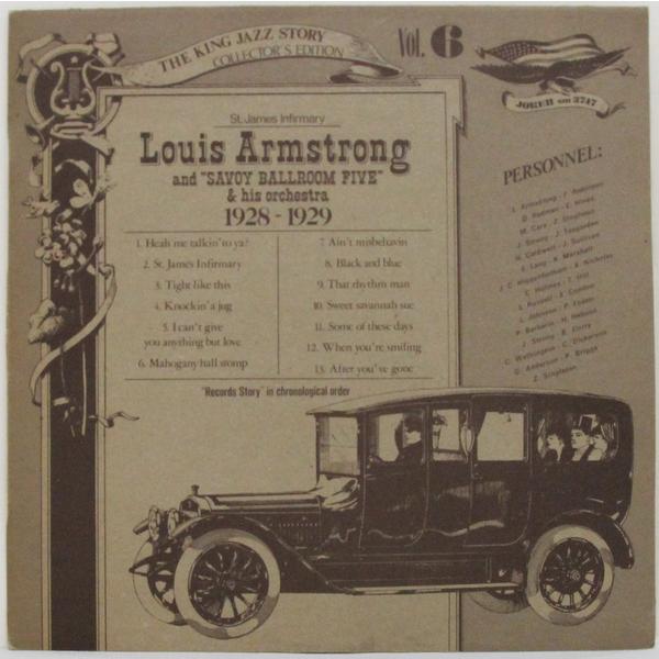 Винтажная виниловая пластинка LOUIS ARMSTRONG AND  SAVOY BALLROOM FIVE    HIS ORCHESTRA – ST. JAMES INFIRMARY (1928 -1929)