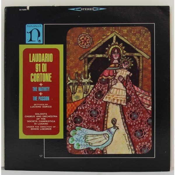 Винтажная виниловая пластинка LUCIANO SGRIZZI - LAUDARIO 91 DI CORTONE (EDWIN LOEHRER)
