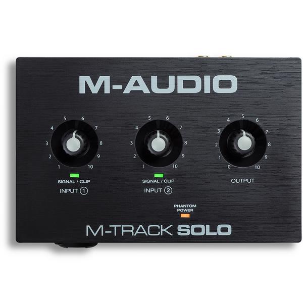 Аудиоинтерфейс M-Audio M-Track Solo внешняя звуковая карта m audio m track solo