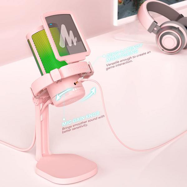 USB-микрофон Maono DGM-20 Pink - фото 4