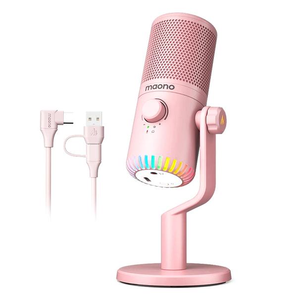 USB-микрофон Maono DM30 Pink, Профессиональное аудио, USB-микрофон