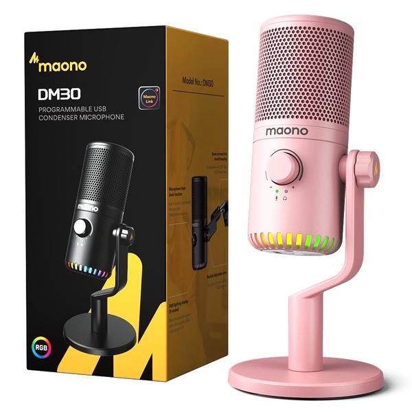 USB-микрофон Maono DM30 Pink - фото 3