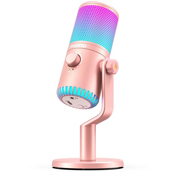 цена USB-микрофон Maono DM30RGB Pink
