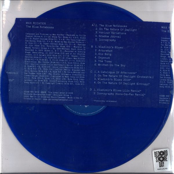 Max Richter Max Richter - The Blue Notebooks (2 Lp, Colour)
