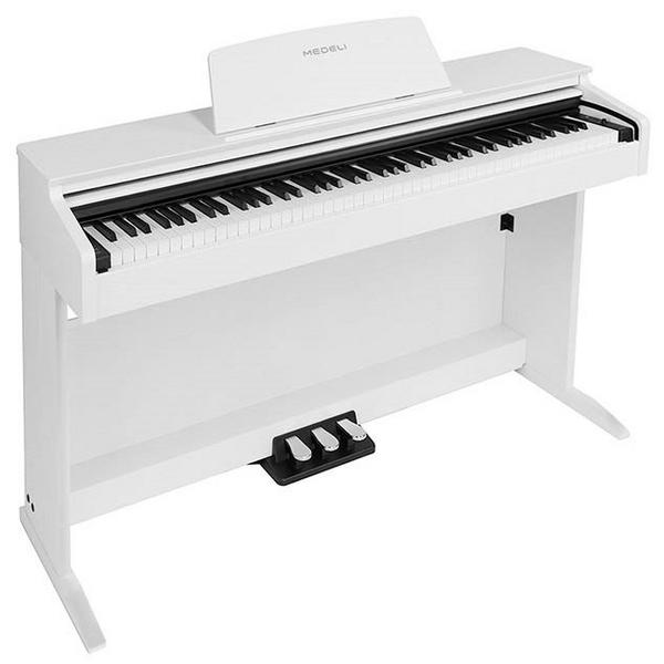 Цифровое пианино Medeli DP260 Glossy White наклейки для клавиатуры пианино на 88 61 клавиш съемные этикетки для клавиатуры пианино для обучения пианино руководство для начинающих