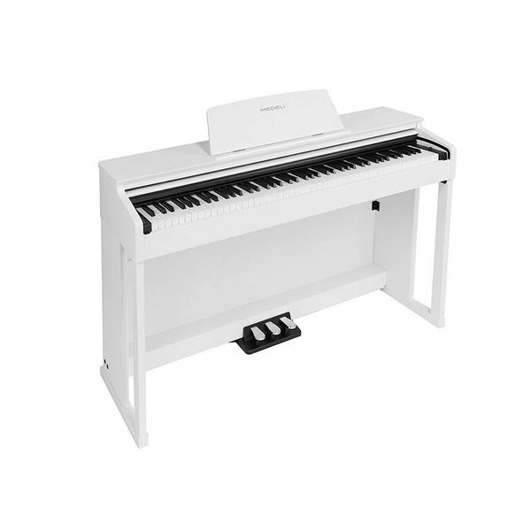 Цифровое пианино Medeli DP280K Gloss White 6 клавишная клавишная панель 4 2 а с двумя usb разъемами цифровой дисплей напряжения водонепроницаемый для лодок автомобилей домов на колес