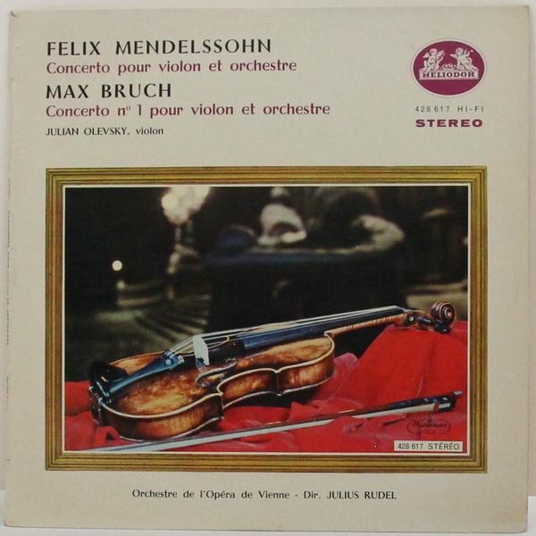Винтажная виниловая пластинка MENDELSSOHN - CONCERTO POUR VIOLON ET ORCHESTRE; BRUCH - CONCERTO № 1 POUR VIOLON ET ORCHESTRE (JULIAN OLEVSKY)