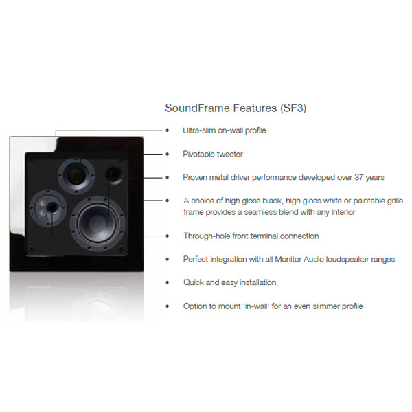 Настенная акустика Monitor Audio Soundframe 3 OnWall White (1 шт.) Soundframe 3 OnWall White (1 шт.) - фото 3
