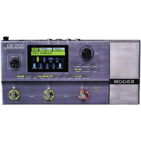 Гитарный процессор Mooer GE200 педаль экспрессии ernie ball 6165 500k stereo volume pan pedal